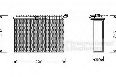 VAN WEZEL 0100v022 -  Испаритель, кондиционер